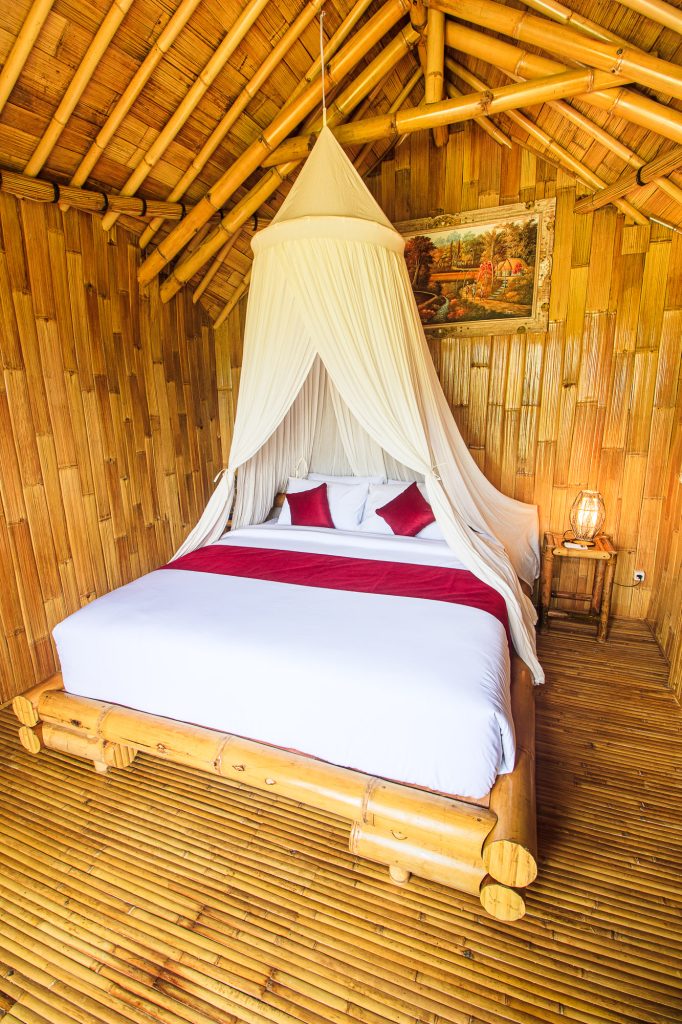 Uma D Mapad Sidemen – Hand‑crafted bamboo bedroom interior, Sidemen Bali